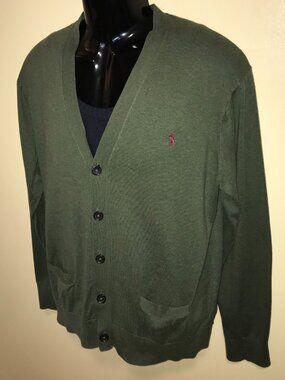 Men's Polo Ralph Lauren Pima Cotton Cardigan Sweater-Size XL